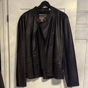 Levi's Men's dark brown Leather Jacket